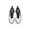 New Anta Quick Battle 5 Cushioning Wear-Resistant Mid-Top Basketball Shoes Men's Black Gold 112341113-7