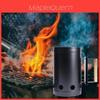 Modern Fire Starter Bucket For Charcoal Barbecue Outdoor Cooking With High Grade Powder Coated Material