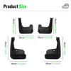 4PCS Car Mud flaps Splash Guards Mudguards Car Mud Flaps Compatible with BMW X4 M-SportS 2014 2015 2016 2017 2018