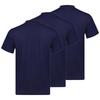 Herren 3-teiliges Mock-Neck Kurzarm-T-Shirt Lässiges einfarbiges Slim-Fit Oberteil Unterhemd Set