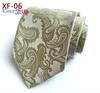 Cozy Up 3.15"(8cm) Fashion Striped PaisleyTies Men Plaid Flower Necktie for Wedding