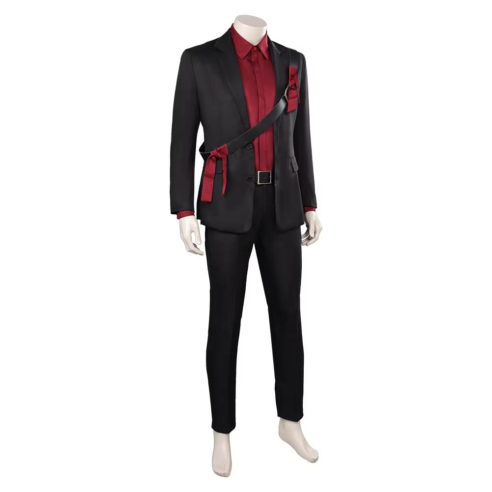 Kenshi Takahashi Cosplay Mannelijke Kostuum Spel Mortal Cos Kombat Business Shirt Jas Broek Outfits Halloween Feest Vermomming