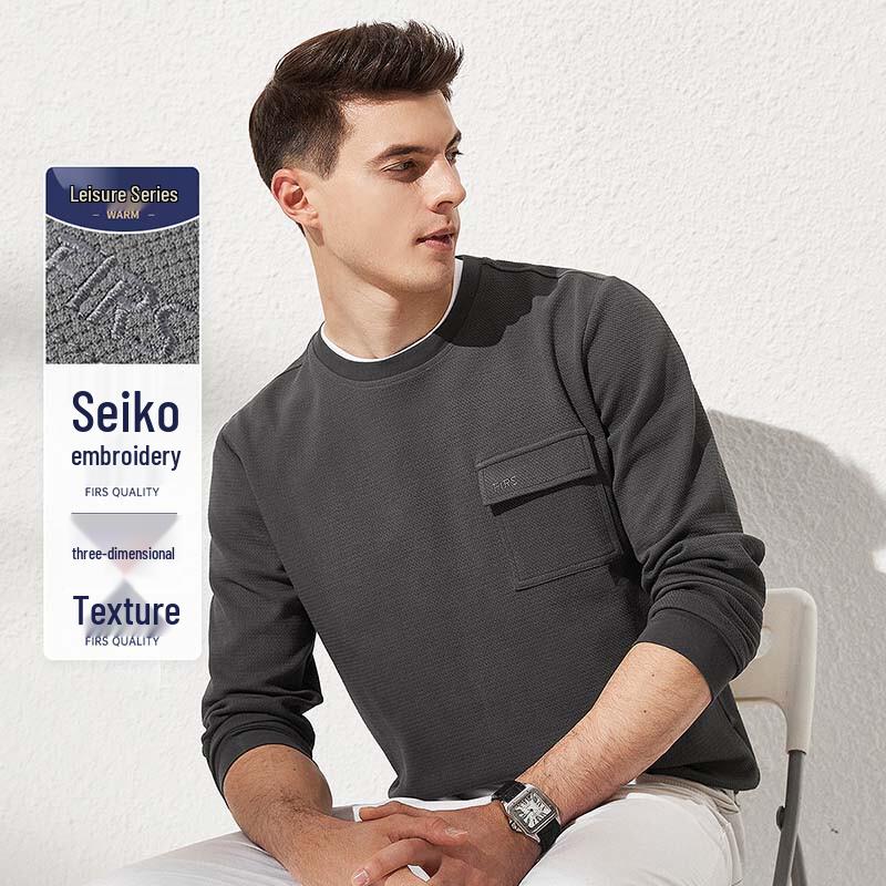 

Shanshan Men s Textured Cotton Blend Pullover Sweatshirt 190/104A