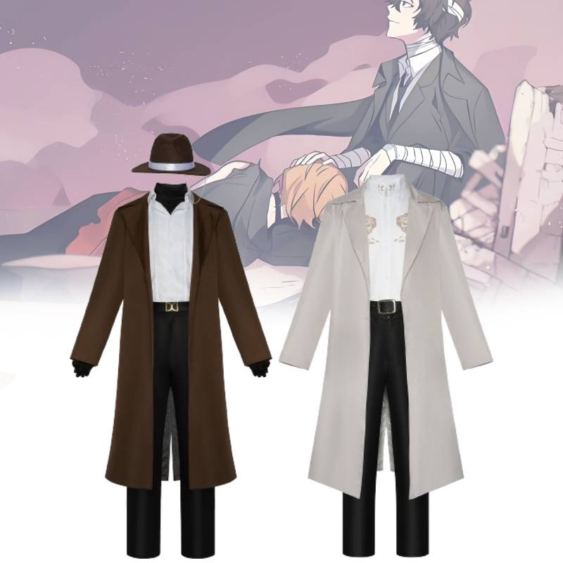 Stray Bungo Dogs Dazai Osamu Nakahara Chuya Cosplay Set Is Comfortable Stylish