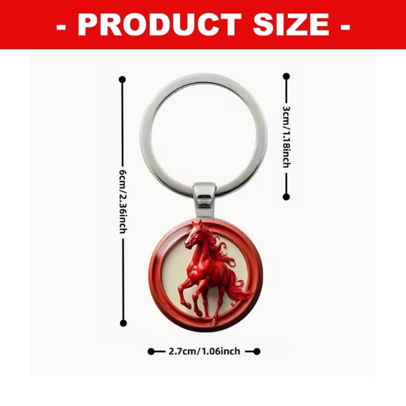 Stylish Horse Pendant Keychain In Alloy Materials for Enhanced Visual Appeal and Multipurpose Functionality
