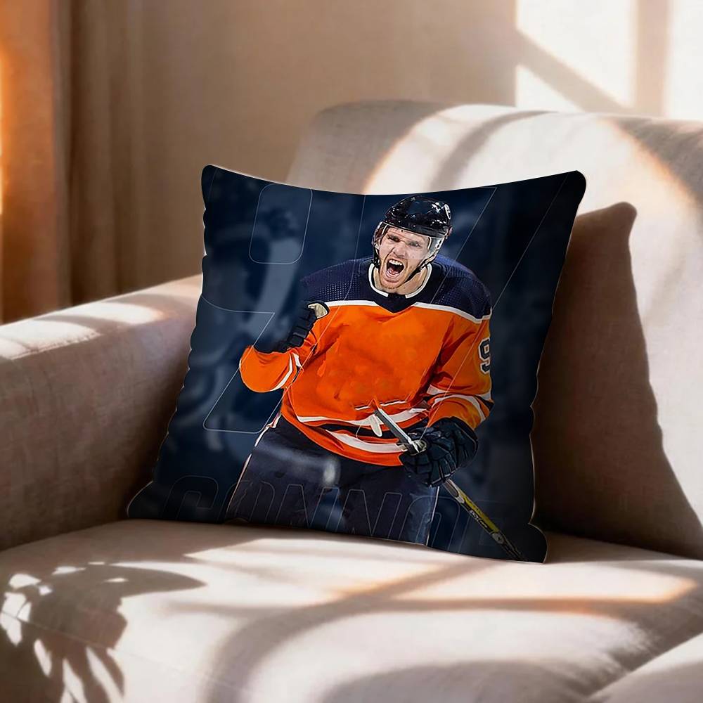 Ice HockeyConnor MMcDavid Pillow Case Pattern Printed Pillowcase For Living Room Sofa Cushion Cover