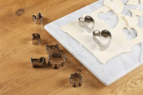 Pearl Metal Marble Rolling Board, 40x30cm, for Making Noodles, Bread, Pizza, Confectionery, Pie Dough, and Cookies, D-5881