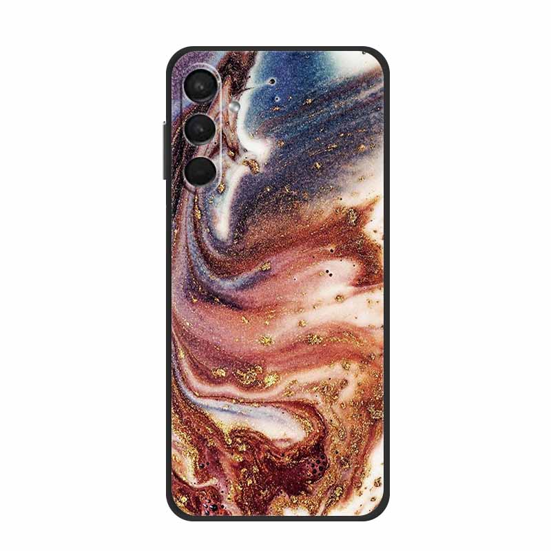 For Samsung Galaxy M15 F15 5G Case Marble TPU Silicone Soft Back Cover Phone Cases for SamsungM15 Mica Painted Cute New Coque