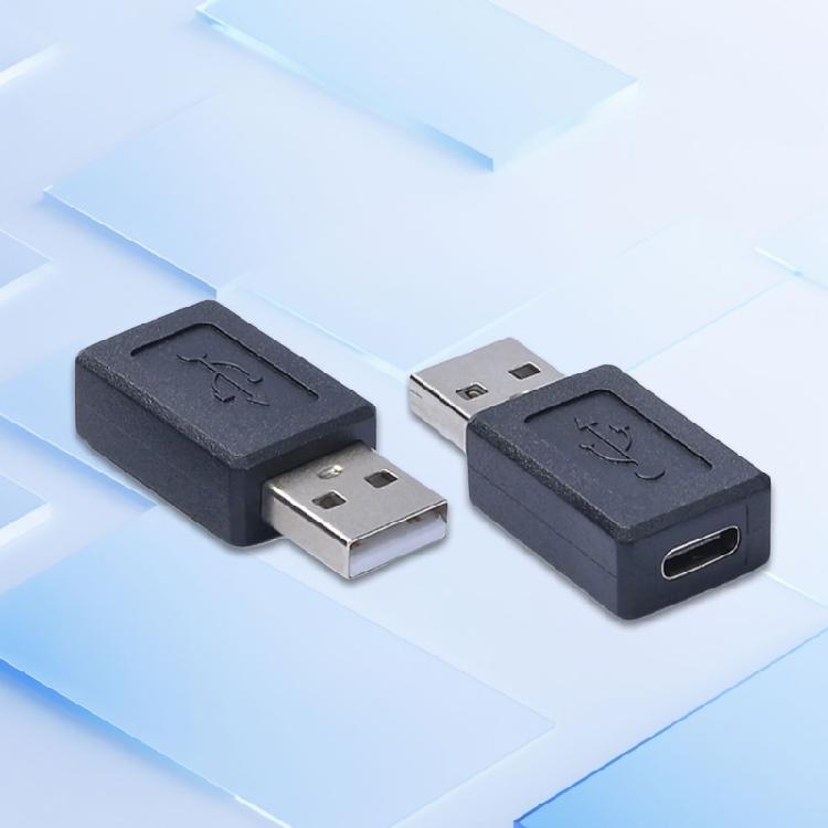 USB to USB C Adapter USB C Female to USB 2.0 Male Car Charger Type C Converter for Laptops Mobile Phones Tablets