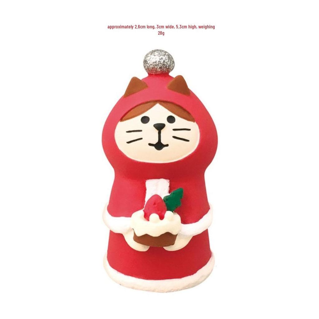 Japanese Cat Santa Claus Miniature Gifts - DIY Resin Crafts Ornaments