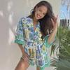 25. Jubiläum Sommer Cross-Border-Mode: Bedruckter Spitzen-Jumpsuit - Urlaubsstil