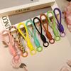 Paracord Braided Woven Keychain Lanyard Buckle Emergency Survival Bagpack Key Ring Wristlet Strap Car Trinket Key Holder