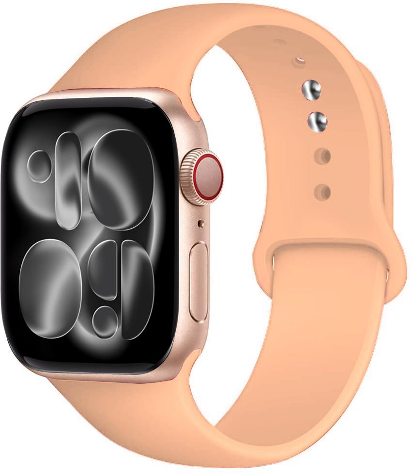 Silicone strap For Apple Watch 11 band 44mm 40mm 49mm 45mm 41mm 38 46mm 42mm correa bracelet iWatch series 9 8 7 6 SE ultra 2 3