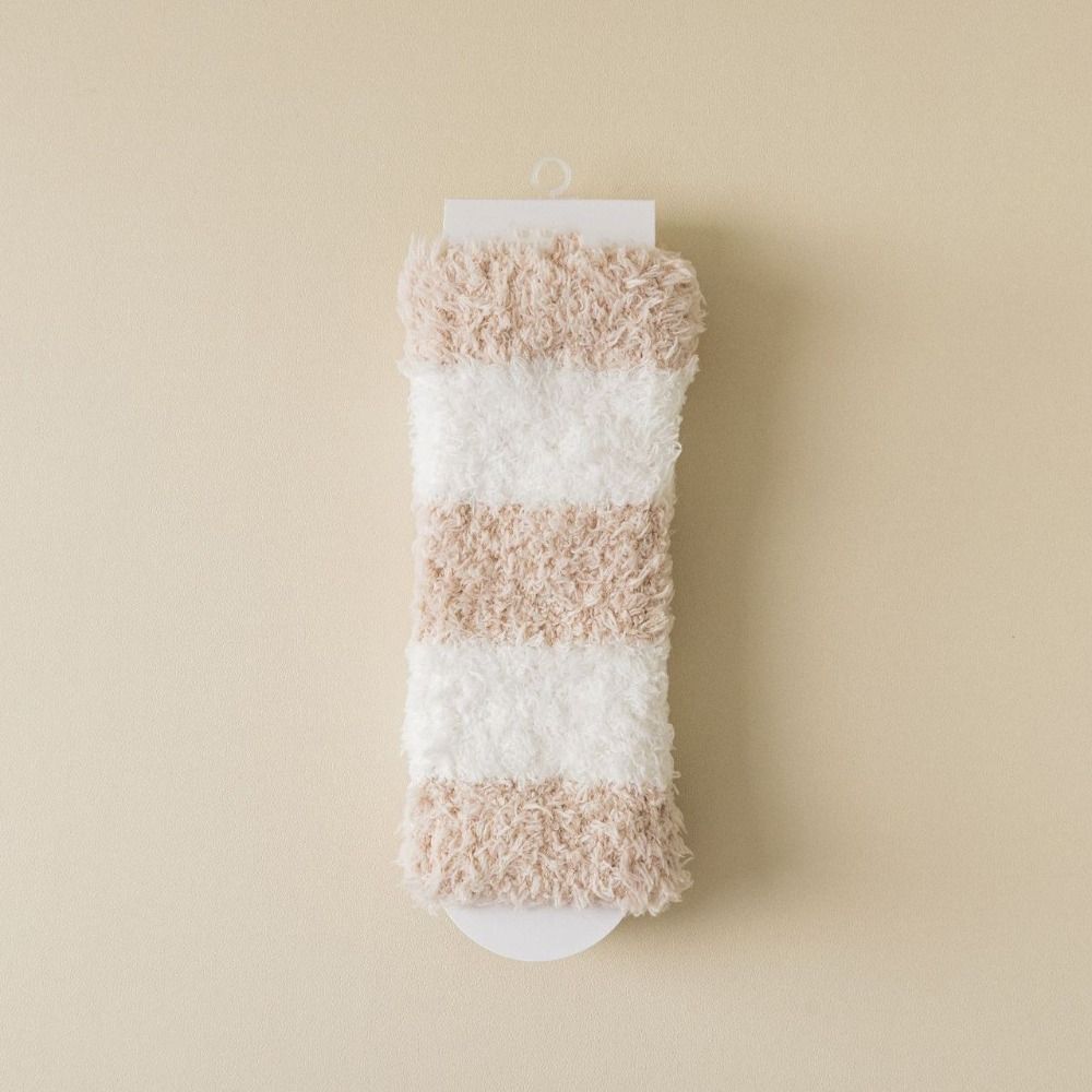 Simple Short Tube Sock Cover Thicken Warm Winter Foot warmer Coral Fleece Stockings  Girl