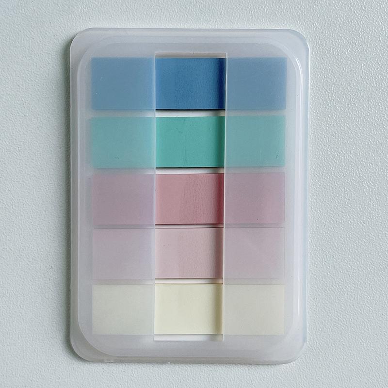 1Set Note Adezive Transparente Culoare Vintage Morandi Autocolant Paster Blocnotes PET