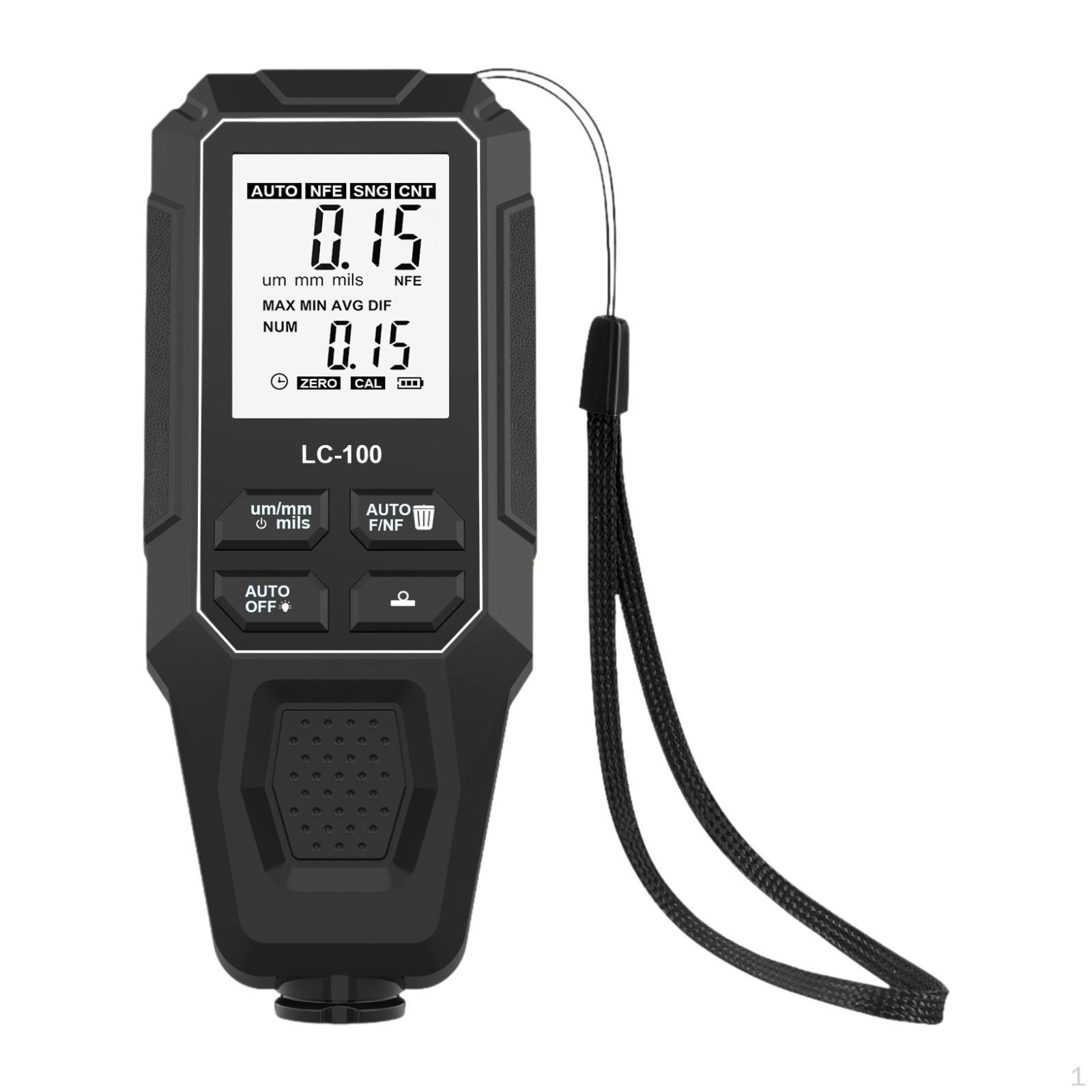 

Coating Tester, Digital Thickness Gauge, Paint Depth Automatic чёрный