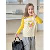 Brand Export Children's Clothing Pure Cotton Cartoon Print Long-Sleeve T-Shirt Girls' Base Shirt Autumn Baby Clothes Ins