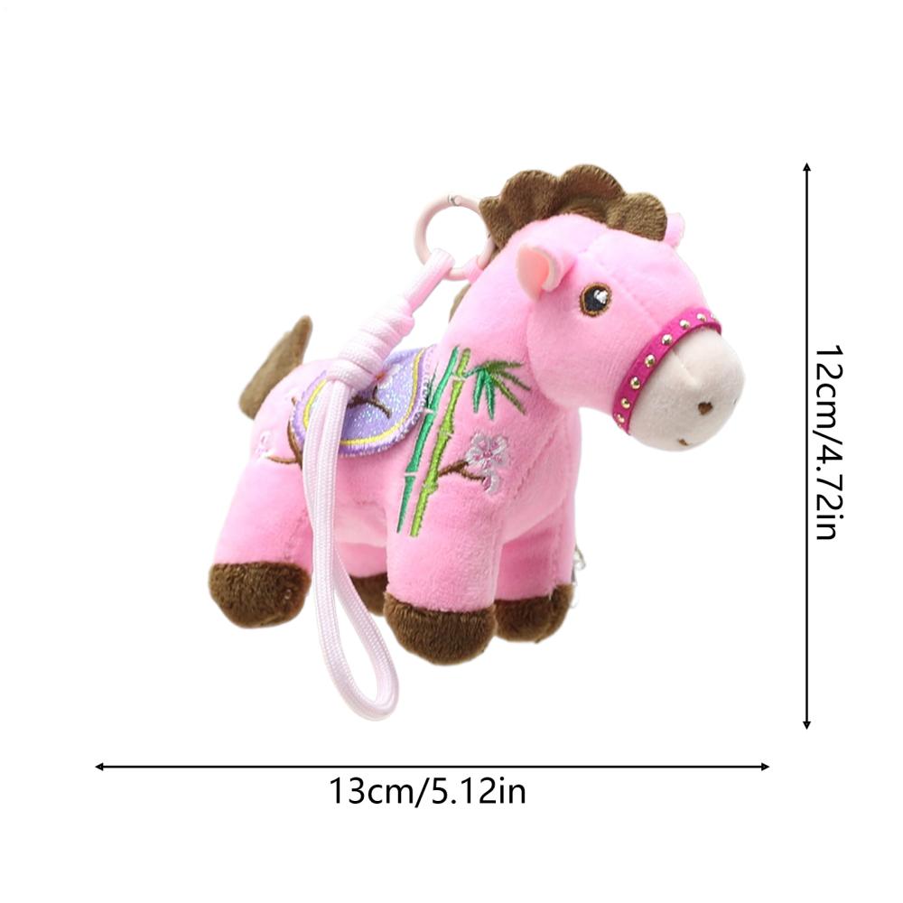 

Horse Ornament Keychain Soft Plush Horse Purse Charm Lunar Year Of The Horse Ornament Plush Horse Keychain Horse Year Keychain рожевий