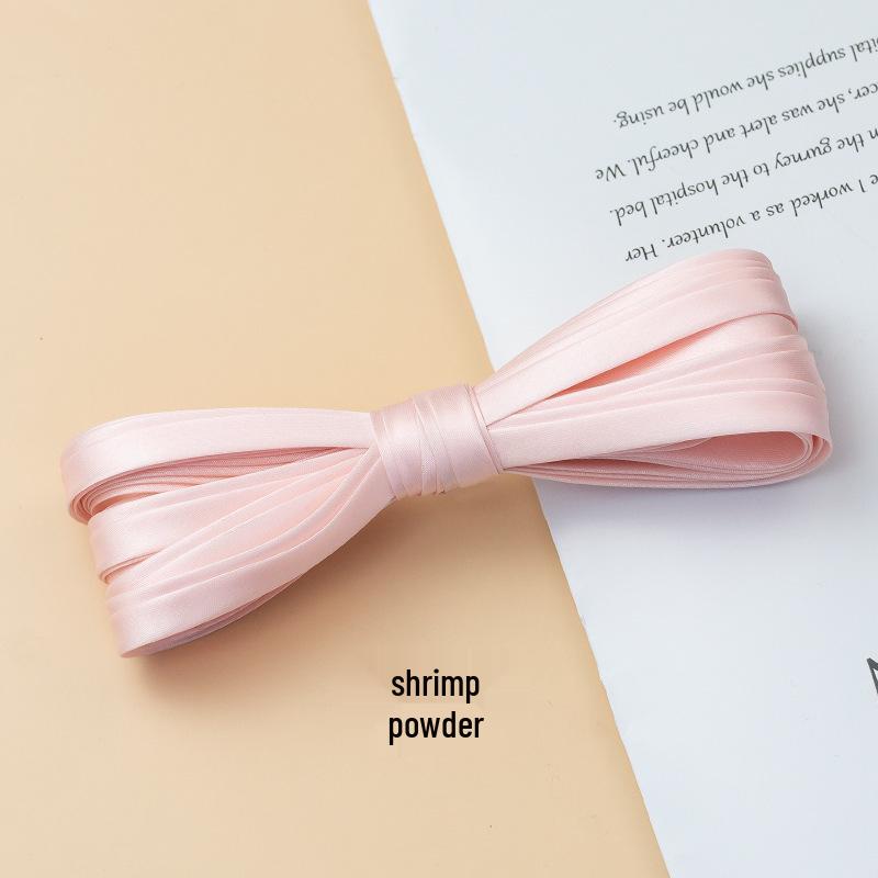 Hengmeihe Cheongsam 1cm Piping Trim: Four-Fold Non-Iron Imitation Silk Hemming Ribbon