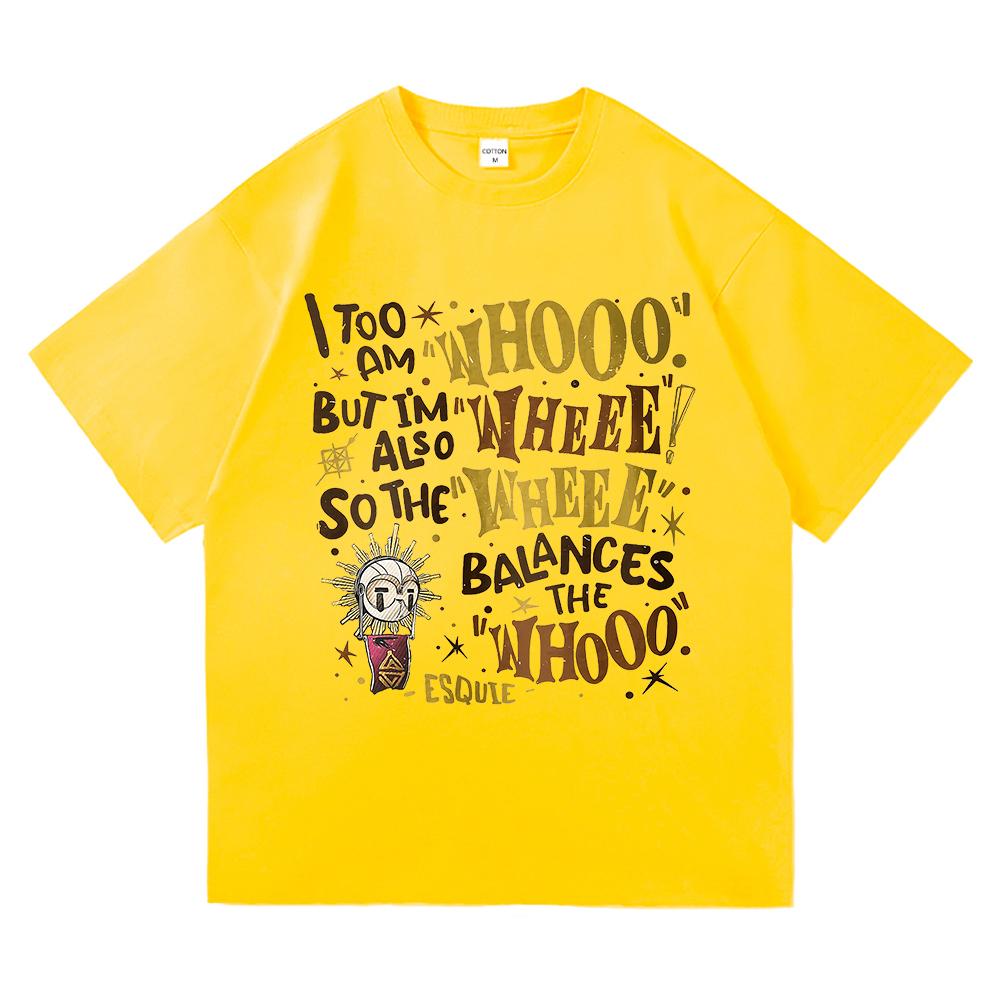 Esquie Clair Obscur Expedition 33 TShirt Whooo Wheee Menwomen Clothing Harajuku High Quality Tops Cotton TShirts Male Tees