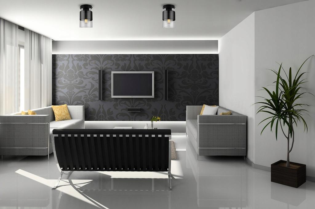 MODERN CEILING LAMP ELEGANT GLASS LAMP