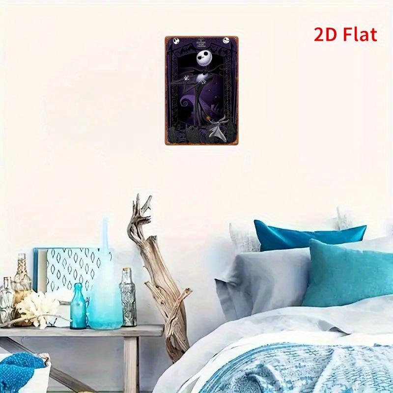 8x12 tum Järnväggdekoration, Klassisk Stil, Mångsidig Rumsinredning för Hemmet, Halloween FantasiÄventyrstema, Idealisk för Stu