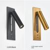 LED Wall Lamp Reading Light For Bedroom Hotel Bedside Spotlight Rotatable Lighting Nordic Modern High Quality Indoor Decoration
