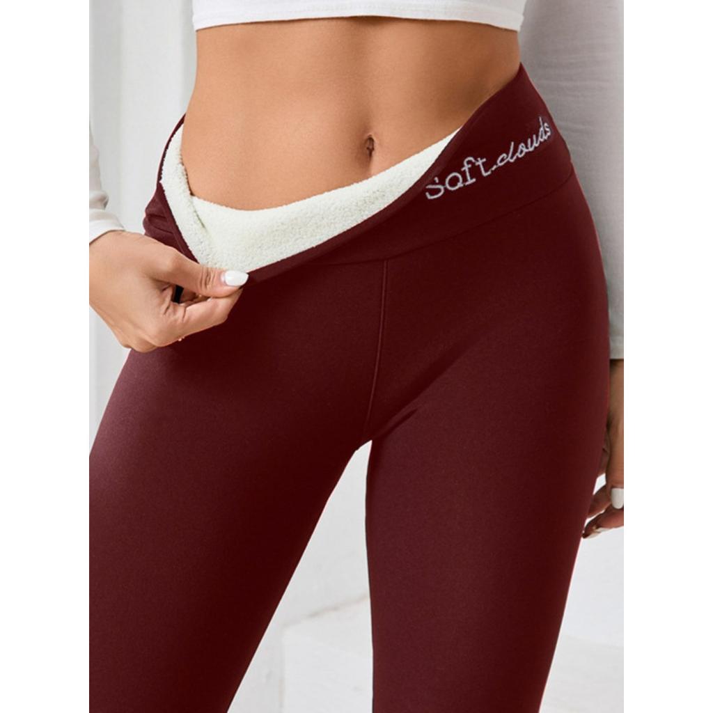 Plush, Thickened, Plush, Leggings, Women's, High Waisted Pants, Leggings, Thermal Pants, Yoga Pants