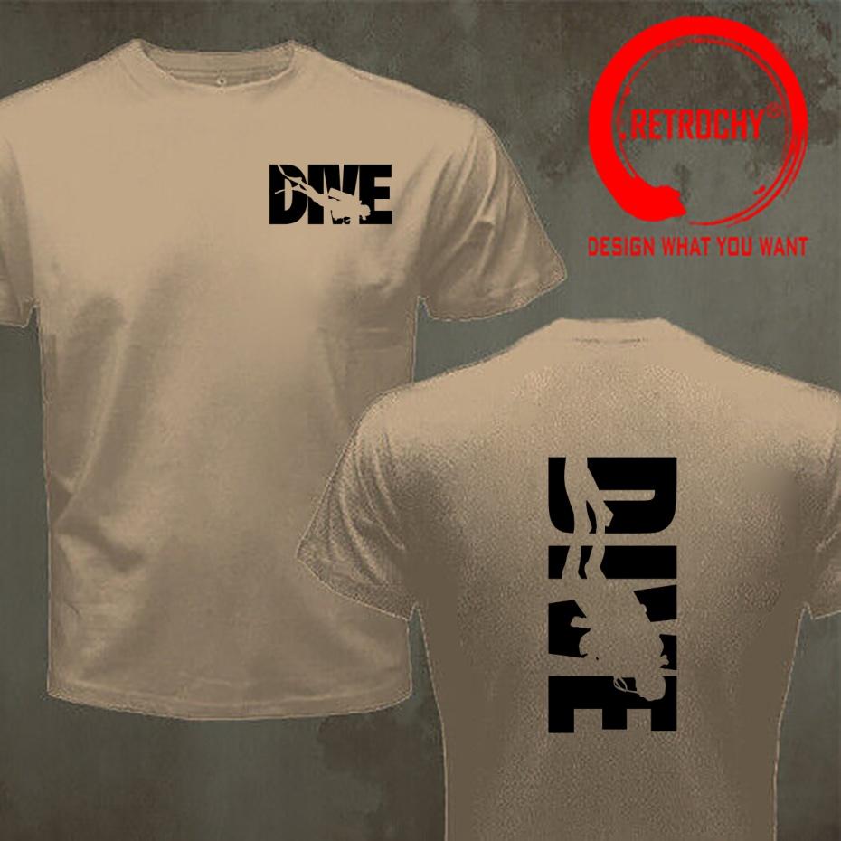 Funny Design Scuba Dive Diver Diving Front Print Shirt Unisex Fashion Trendy Casual Clothing Stylish Tops Tee Shirt Leisure Tshirt