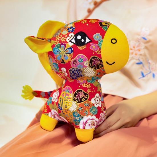 Yousheng 2026 Year of The Horse Doll Pendant National Style Fabric Plush Toy Good Luck Lively Desktop Ornament Festival Gift