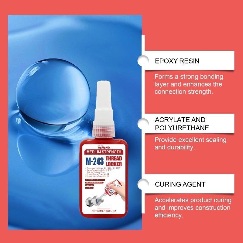 Etanșant pentru blocare filet auto Sigilant specific auto antipiuliță de blocare filet șurub Sigilant antirugină Piese auto necorozive