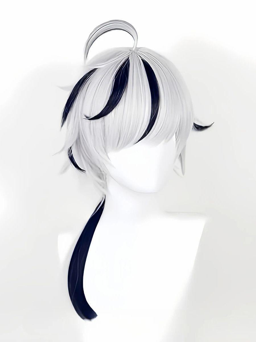 

Высококачественный косплей-парик Белый Черный Длинный Вьющийся Термостойкое Синтетическое Волокно Аниме Косплей Парики для Женщин и Мужчин Подарки