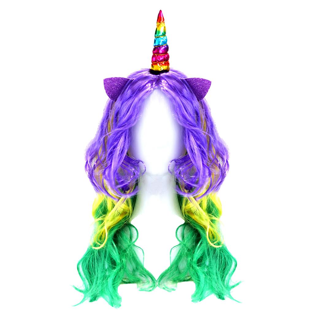 Unicorn princess accessories set, linking crown necklaces, headbands, girls' princess dress accessories, cross-border foreign trade