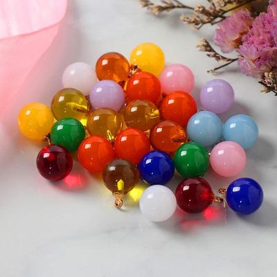 Cheongsam Imitation Jade Round Bead Resin Buttons for Baby Shirt