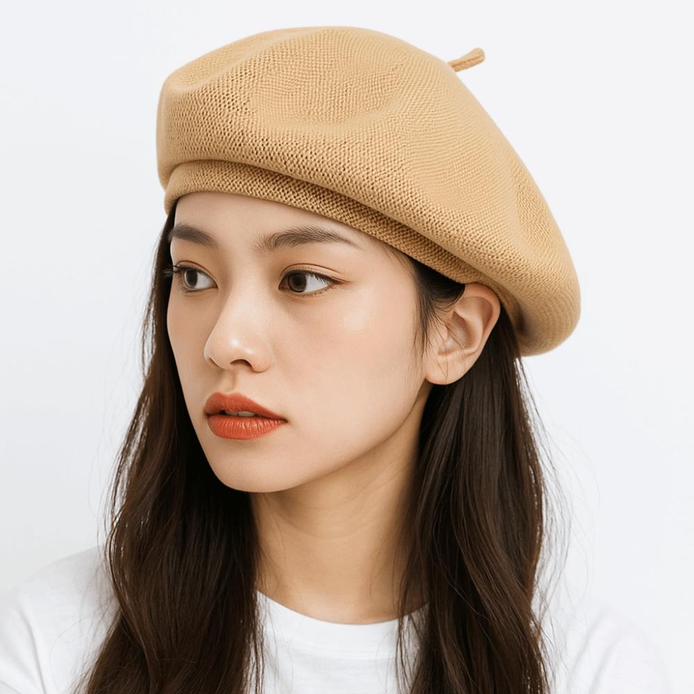 Knitted Painter Caps Elastic Artist Hat Elegant British Beanie Hat Winter