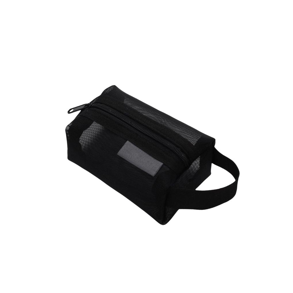 Purse Ple Nylon Mesh Large Capacity Bag Storage Soft Fashionable Comfortable Zipper Durable Stationery Convenience