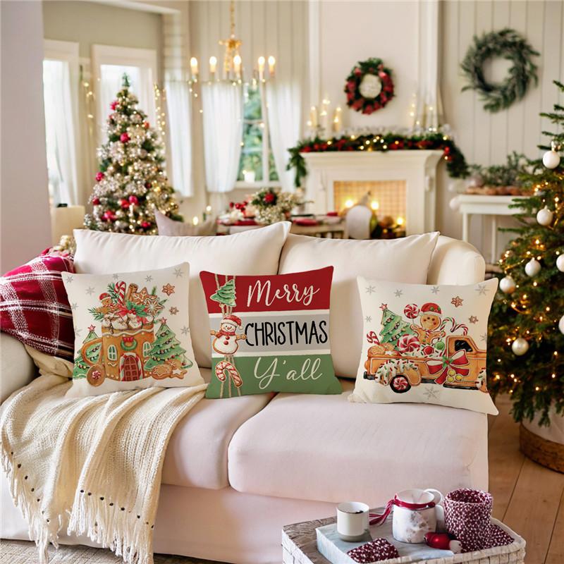Pillowcases Without Core Christmas Pillows Bedroom Bedside Cushions Living Room Sofa Pillows