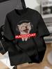 Funny Radio Cat Graphic TShirt 100 Cotton ONeck Short Sleeve Summer Casual Unisexs Tshirt Streetwear