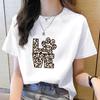 Women's 90s Trend Casual Cat Print Short Sleeve T-Shirt