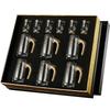 Set Decanter e Bicchierini da Shot Baijiu in Foglia d'Oro