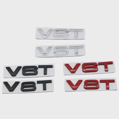 V6T Odznak V8T Samolepky na auto pro S3 A4L A6L A7 Q5 Q7 Úprava karoserie Příslušenství Boční karoserie Logo Emblém Dekorace Obtisky