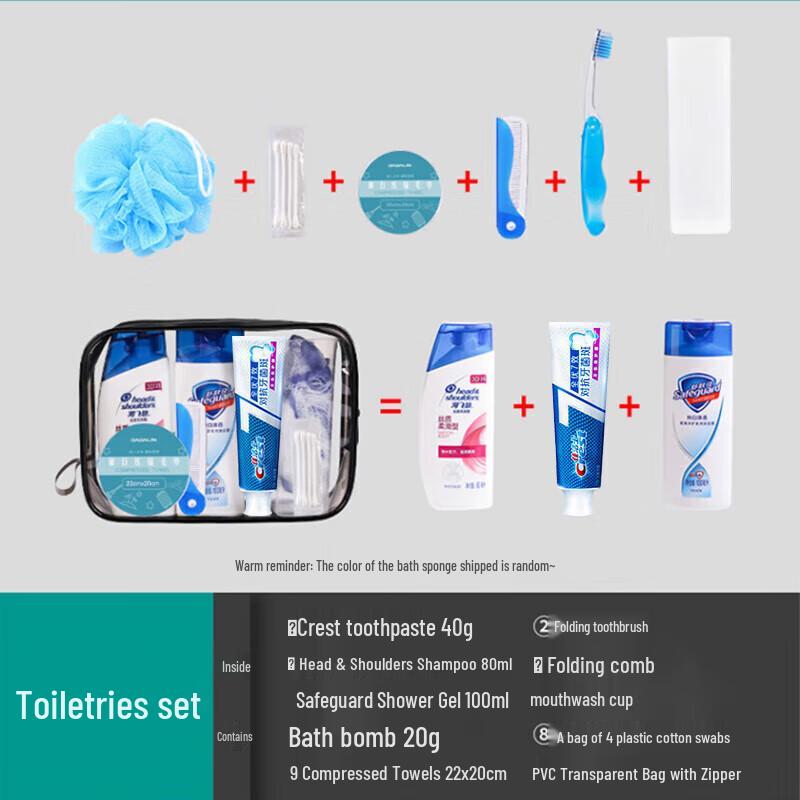Travel Toiletries 10-Piece Set
