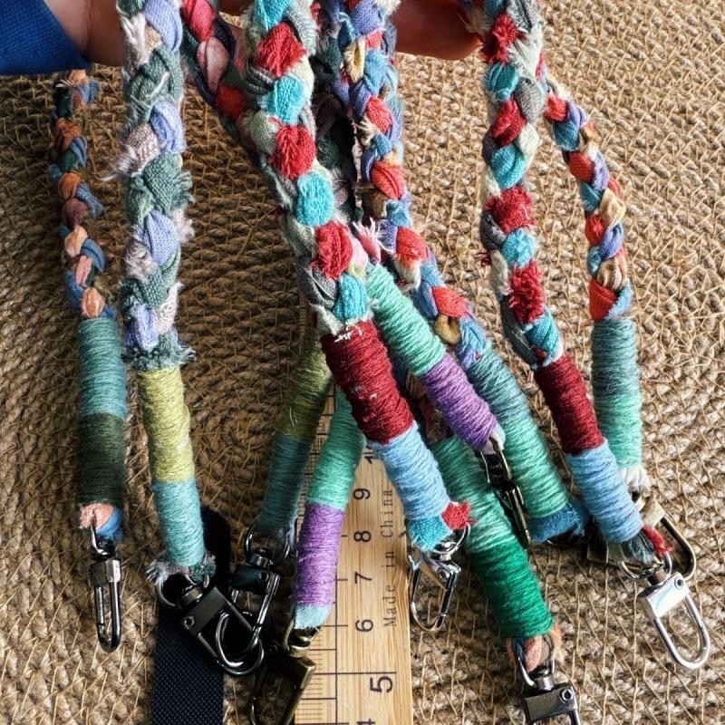 

Handmade Multi-Color Tie-Dye Fabric Phone Chain Short 40 cm