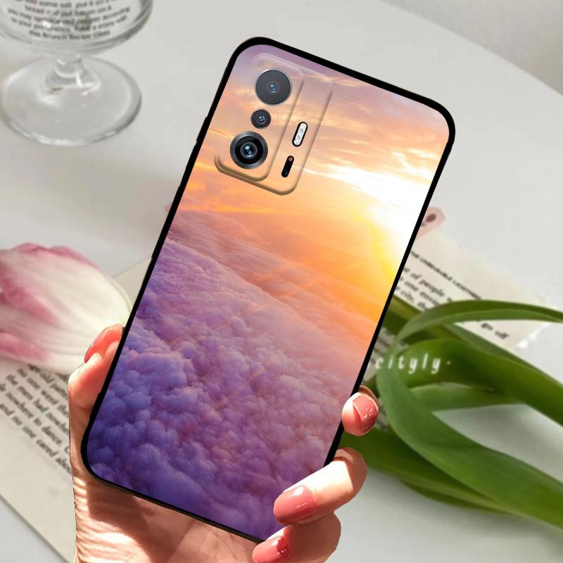 Cases For Xiaomi Mi 11T Fundas Mi11T Pro Marble Shockproof Silicone TPU Phone Cover For Xiaomi Mi 11 Ultra Black Matte Bumper