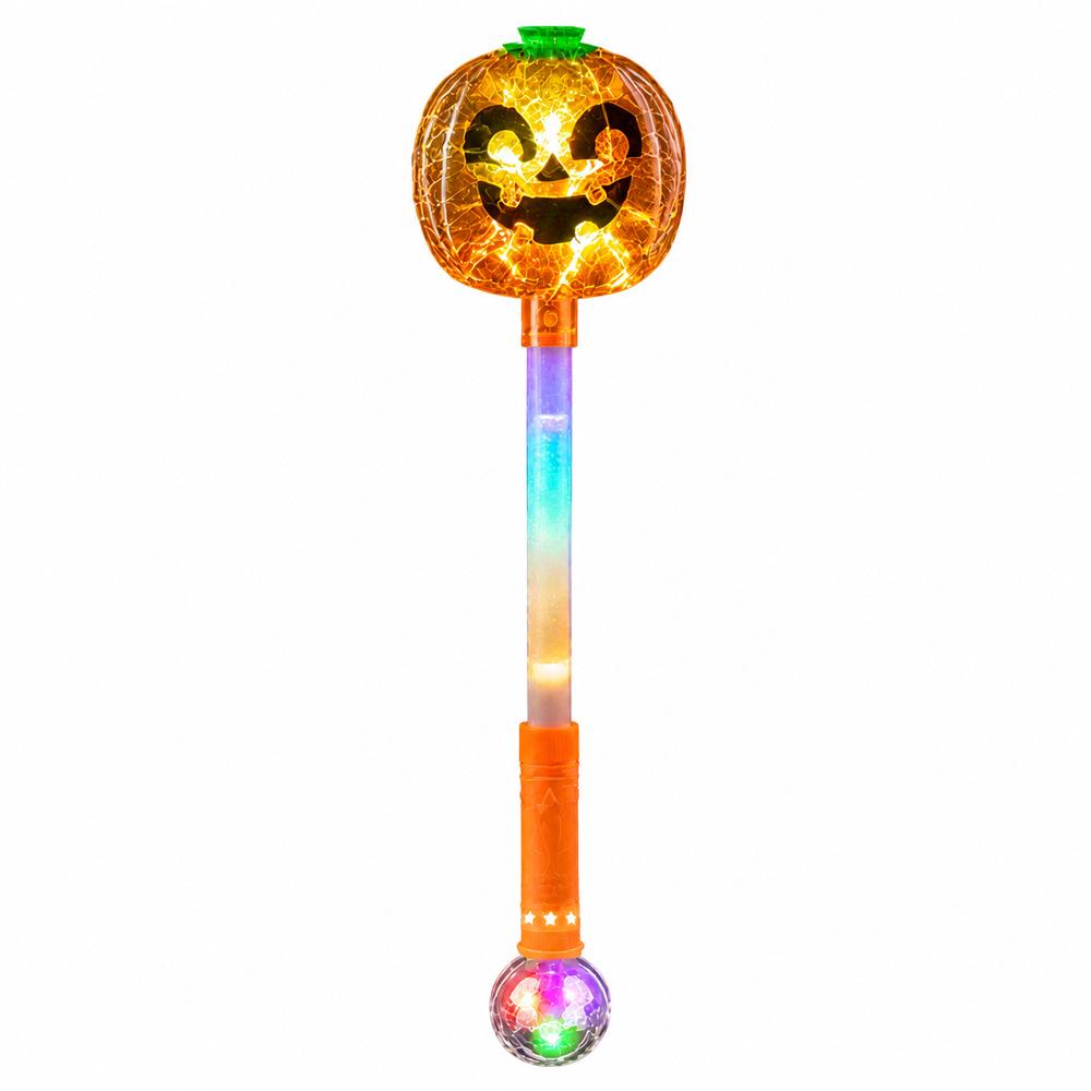 Halloween Pumpkin LED Light Stick - Colorful Handheld Party Prop