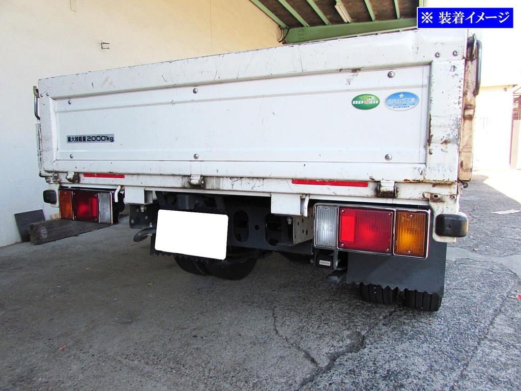 BRIGHTZ Isuzu 07 Elf Chrome Tail Light Rings Isuzu 07 [TRUCK-M-049]