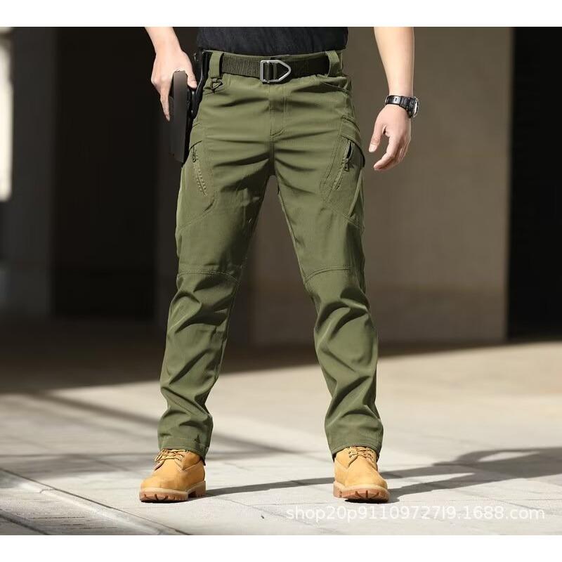 Camouflage Overalls Men's Retro Loose Street Loose Straight Tactical Spring and Autumn Casual Trousers