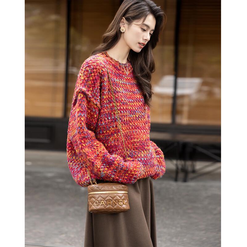 MOKANA Women's Fair Isle Long Sleeve Sweater