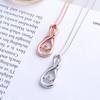 Fashion Ladies 8 Character Pendant S925 Silver Necklace