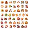 100 Thanksgiving Themed Pp Waterproof Stickers Diy Mobile Phone Case Water Cup Hand Account Refrigerator